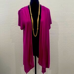 Short Sleeve Open Front Jacket